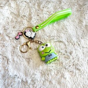 Sanrio Kuropi Green Keychain Wristlet Bag Charm